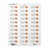 Slaande Tekenfilmvos Etiket (Full Sheet)