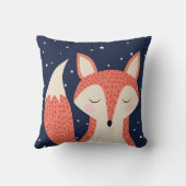 Slaande vos kunst rode vos nachthemel en sterren kussen (Achterkant)