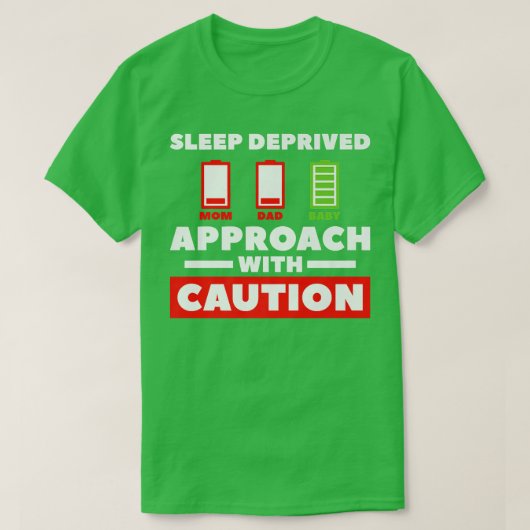 Slaap-afhankelijke benadering met voorzichtig gesl t-shirt (Design voorkant)