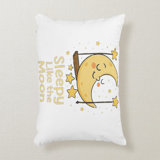 Slaap als de maan - Dromerig kussenontwerp Accent Kussen (Voorkant(Verticaal))