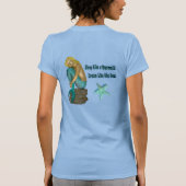 Slaap als een zeemeermin t-shirt (Achterkant)