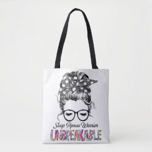 Slaap Apnea Awareness Ribbon Support Giften Tote Bag