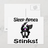 Slaap Apnea Stinks Skunk Awareness Design Briefkaart (Voorkant / Achterkant)