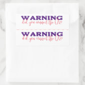 Slaap apneu apparaat en Home ventilator etiket. Rechthoekige Sticker (Tas)