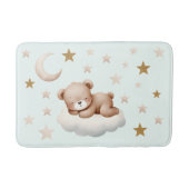 Slaap Baby Beer heks Sterren Mint Bad Mat (Voorkant)