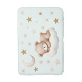 Slaap Baby Beer heks Sterren Mint Bad Mat (Voorkant Verticaal)