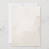 Slaap Baby Beer Neutraal Boho Baby shower Kaart (Achterkant)