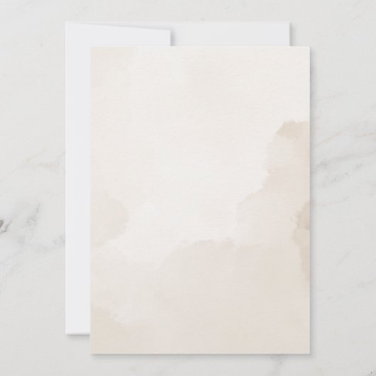 Slaap Baby Beer Neutraal Boho Baby shower Kaart (Achterkant)