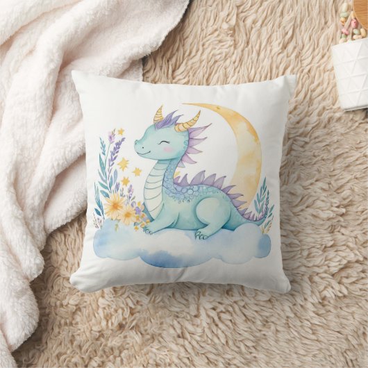 Slaap Baby Dragon Boho Naam Kwekerij Kussen (Deken)
