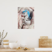 Slaap Baby Eenhoorn Kwekerij Art Poster (Keuken)