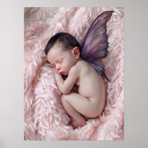 Slaap Baby Fairy Nursery Art Poster