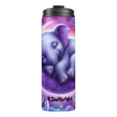 Slaap Baby olifant op halve maan Thermosbeker (Voorkant)