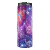 Slaap Baby olifant op halve maan Thermosbeker (Achterkant)