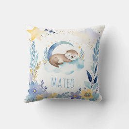 Slaap Baby Otter Boho Naam Kwekerij Kussen