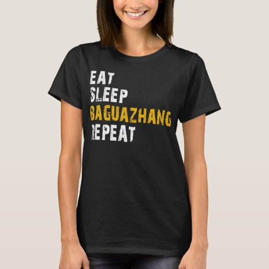slaap baguazhang herhalen t-shirt (Voorkant)
