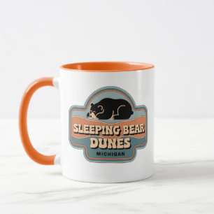 Slaap beer Duinen jaren 70 Retro Michigan Vintage Mok