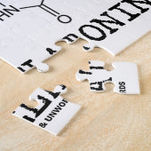 Slaap beter met melatonine (chemisch molecuul) legpuzzel (Zijkant)