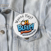 Slaap! Button 4 inch afspelen (In situ)