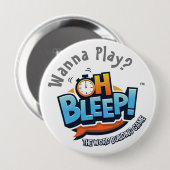 Slaap! Button 4 inch afspelen (Voorkant /achterkant)