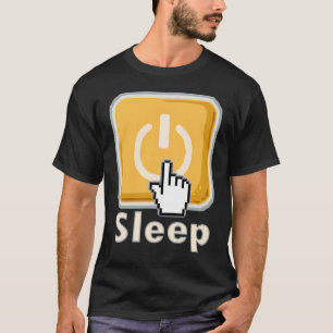 Slaap Button Pajama T-Shirt
