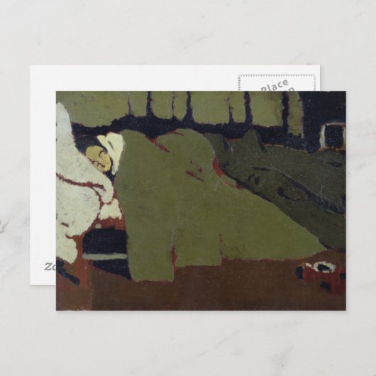 Slaap, c.1891 briefkaart (Voorkant / Achterkant)