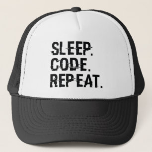 Slaap Code Herhaal Trucker Pet