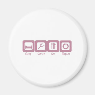 Slaap Dance Eat Herhaal Magneet