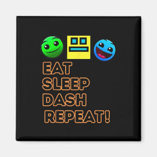 Slaap Dash Herhaal Videogame Geometrie Videogame Magneet