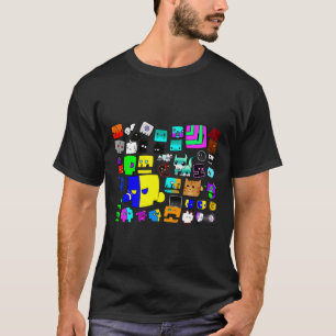Slaap Dash Herhaal Videogame Geometrie Videogame T-shirt