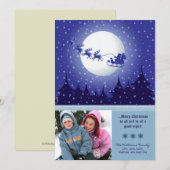 Slaap de Aangepaste Vakantiekaart van de Kerstman Feestdagenkaart (Voorkant / Achterkant)