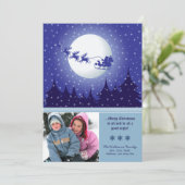 Slaap de Aangepaste Vakantiekaart van de Kerstman Feestdagenkaart (Staand voorkant)