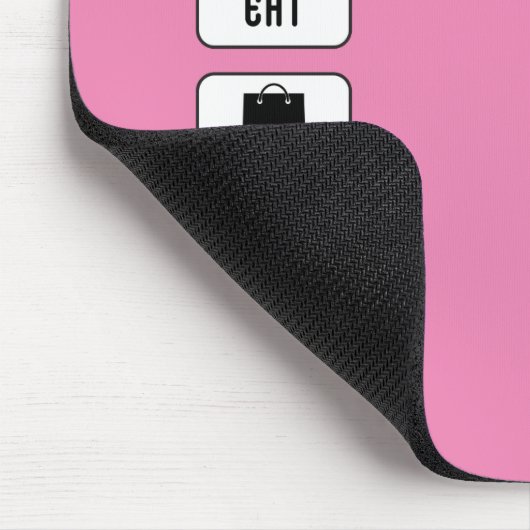 Slaap de Eat-winkel Herhaal de levenskeuze Routine Muismat (Hoek)