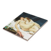 Slaap door Gustave Courbet Tegeltje (Zijkant)