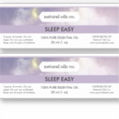 Slaap Easy Essential Oils Geur Flesetiket Sticker (Voorkant)