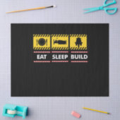 Slaap-Eat bouwstijl Herhaal bouwstenen blokken Tissuepapier (Craft)