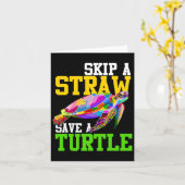 Slaap Een Rietje Spaar Een Schildpad - Klimaatvera Kaart (Gele Bloem)