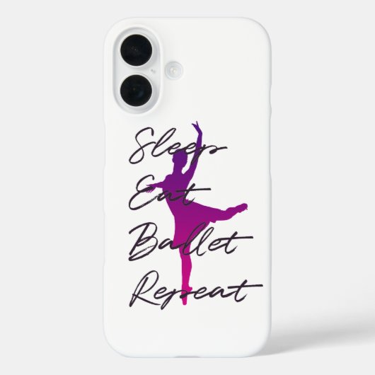 Slaap Eet Ballet Herhaal Balletcore – Roze Dans Case-Mate iPhone Case (Achterkant)
