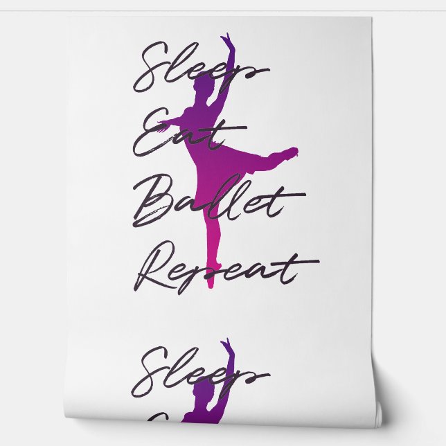 Slaap Eet Ballet Herhaal Behang – Balletcore (Afrollen)