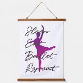 Slaap, eet, ballet, herhaal hangend wandkleed (Voorkant)
