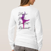 Slaap, eet, ballet, herhaal t-shirt (Achterkant)
