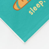 slaap, eet en herhaal dekenontwerp fleece deken (Hoek)
