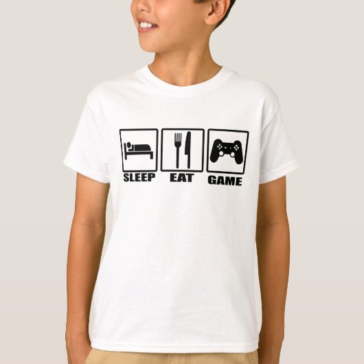 Slaap-Eet-spel T-shirt (Voorkant)