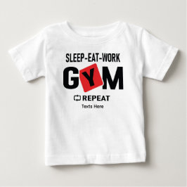 Slaap Eet Werk Gym Herhaal typografie ontwerp