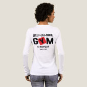 Slaap Eet Werk Gym Herhaal typografie ontwerp Tri-Blend Shirt (Achterkant)