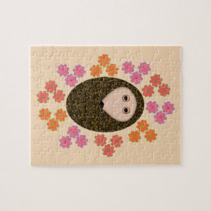 Slaap Egeltje en Bloemen Puzzel