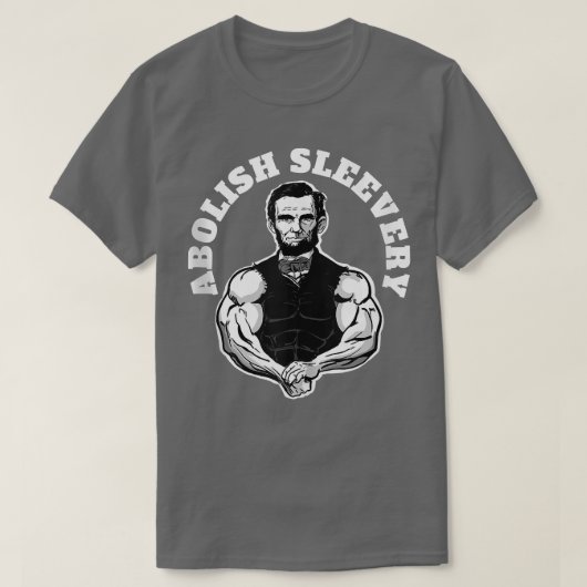Slaap elke grappige Abraham Lincoln af en bevrij d T-shirt (Design voorkant)