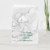 Slaap Elve Droomkaart Feestdagen Kaart (Achterkant)