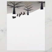 Slaap- en boomSihouette van de kerstman (Voorkant)