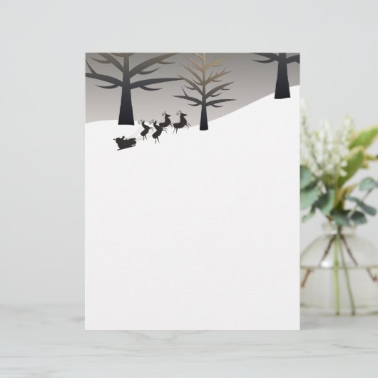 Slaap- en boomSihouette van de kerstman (Staand voorkant)