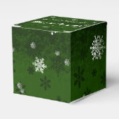 Slaap- en rendierbox van de groene kerstman bedankdoosjes (Voorkant Zijde)